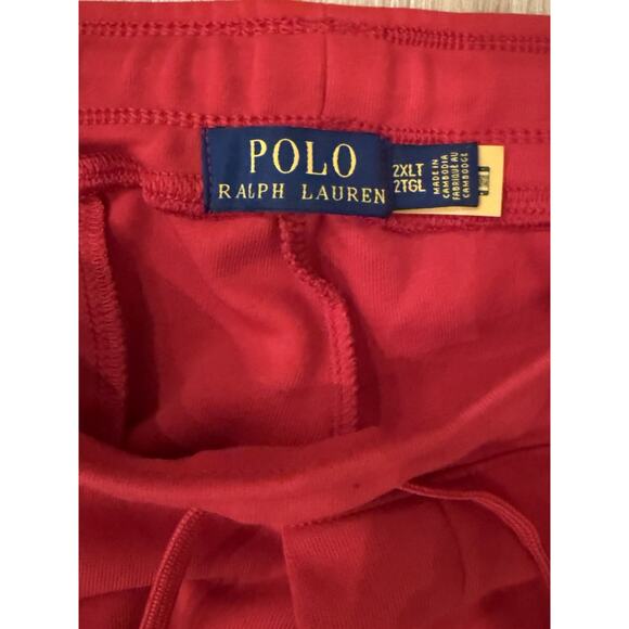 Polo Ralph Lauren Red Double Knit Jogger Pants Men’s 2XLT - Picture 3 of 8